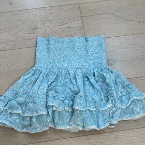 Sunday St. Tropez Blue Floral Women's Skirt